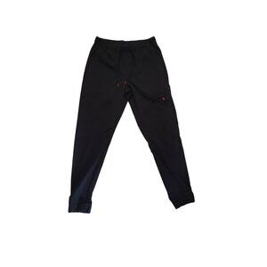 WiPro Mens Quick-Dri Black Jogger Pants M 32-34 Polyester Spandex